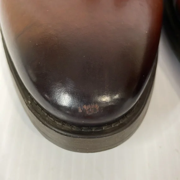 To Boot New York Men’s Sz 11.5 Rosemont Marrone Burnished Leather Boot Brown Zip - Picture 15 of 15